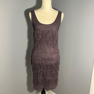 OBJECT COLLECTION Purple dress with tassels. NWOT size M